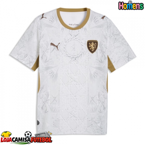Camisa de Futebol República Checa Equipamento Secundário Mundo 2026 Manga Curta